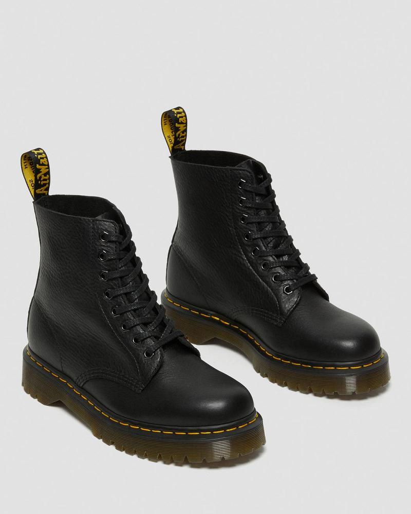 Men's Dr Martens 1460 Pascal Bex Leather Lace Up Boots Black | AU 524OKI